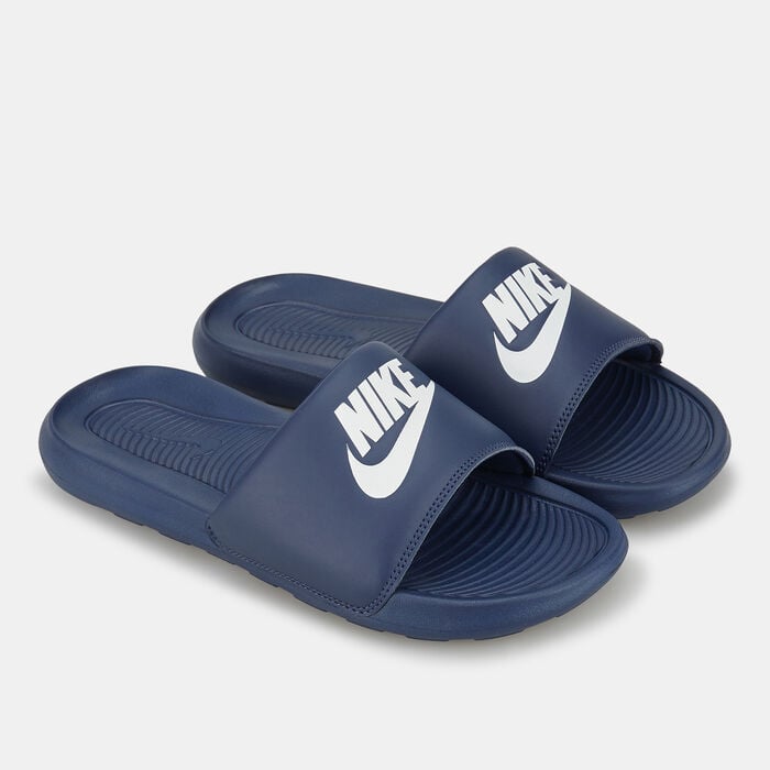 Nike Men's Victori One Slides Blue Nike Men's Victori One Slides Blue image number 0