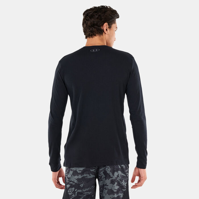 Under Armour Men's Sportstyle Left Chest T-Shirt Black Under Armour Men's Sportstyle Left Chest T-Shirt Black image number 1