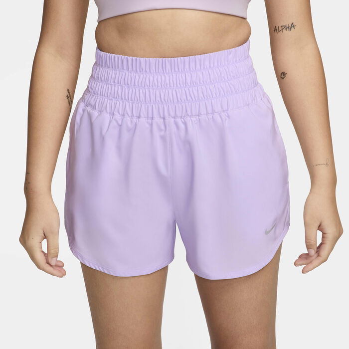 Nike Women's Dri-FIT One Ultra High-Waisted Shorts Purple Nike Women's Dri-FIT One Ultra High-Waisted Shorts Purple image number 1