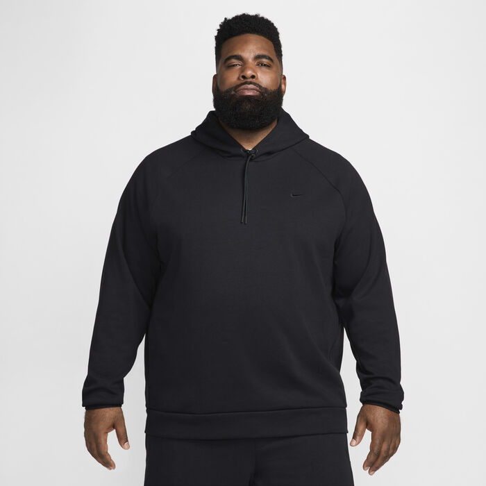 Nike Men's Primary Fleece Dri-FIT UV Training Hoodie Black Nike Men's Primary Fleece Dri-FIT UV Training Hoodie Black image number 7