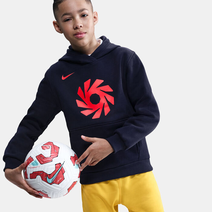 Nike Kids' Club Fleece Hoodie Blue Nike Kids' Club Fleece Hoodie Blue image number 3