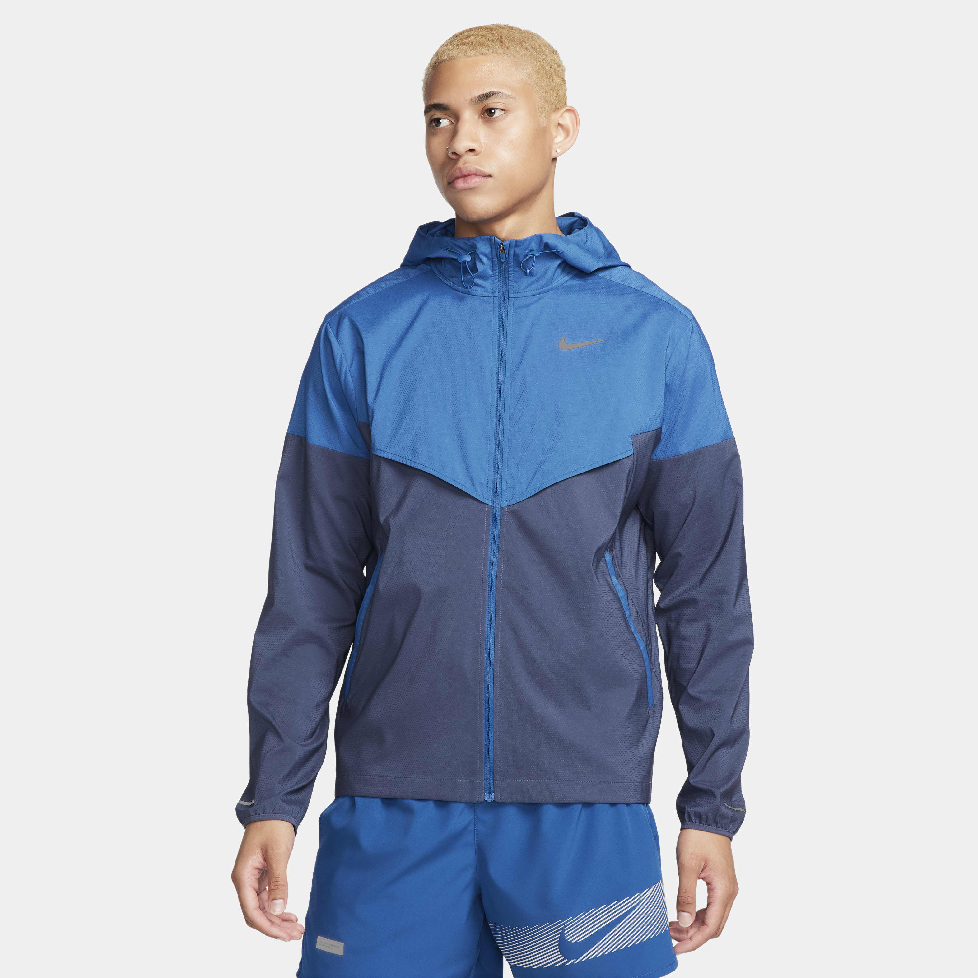 Men s Windrunner Repel Running Jacket Blue Nike in KSA SSS