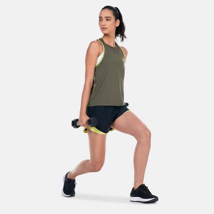 Under Armour Women's Knockout Training Tank Top Green Under Armour Women's Knockout Training Tank Top Green image number 2