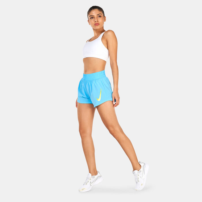 Nike Women's Swoosh Shorts Blue image number 2