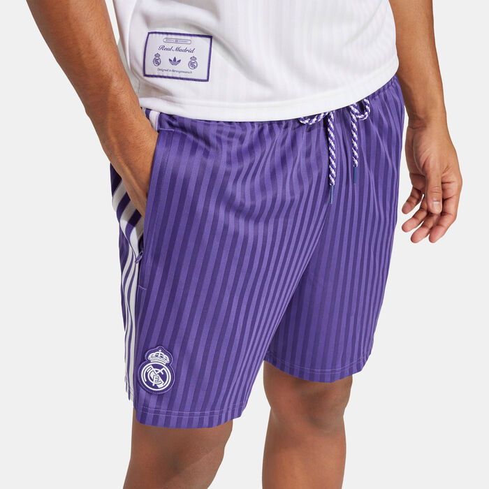 adidas Men's Real Madrid Terrace Icons Shorts Purple adidas Men's Real Madrid Terrace Icons Shorts Purple image number 3