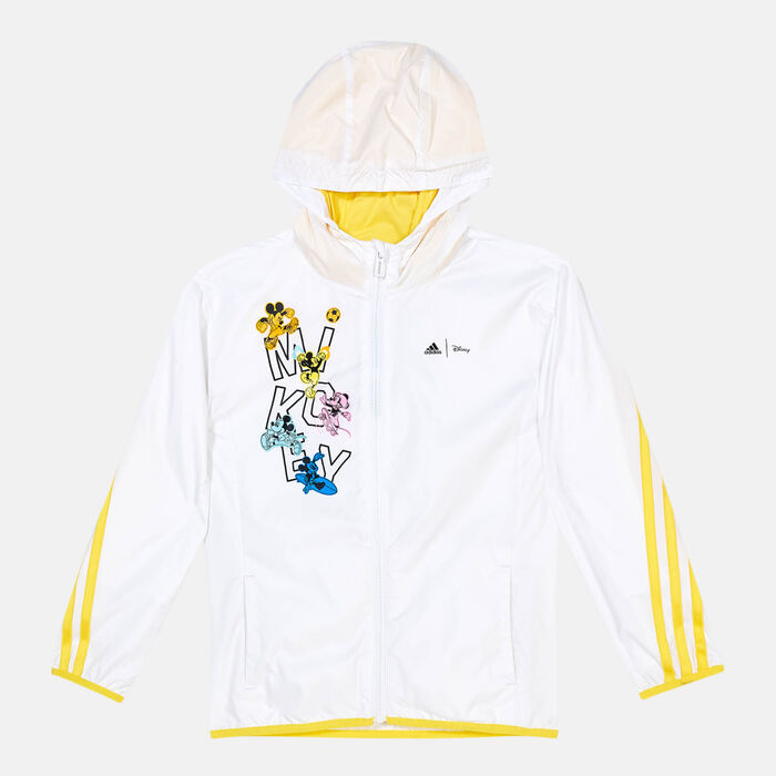 adidas Kids' x Disney Mickey Mouse Windbreaker Jacket White image number 0