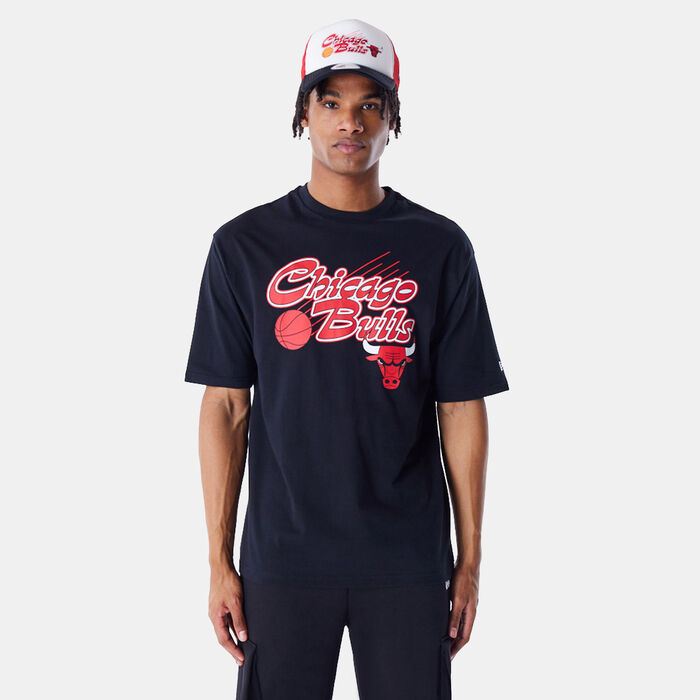 New Era Men's NBA Chicago Bulls Script T-Shirt Black New Era Men's NBA Chicago Bulls Script T-Shirt Black image number 0