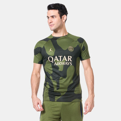 Jordan Men's Paris Saint-Germain Academy Pro Fourth Dri-FIT Football Pre-Match Top Green