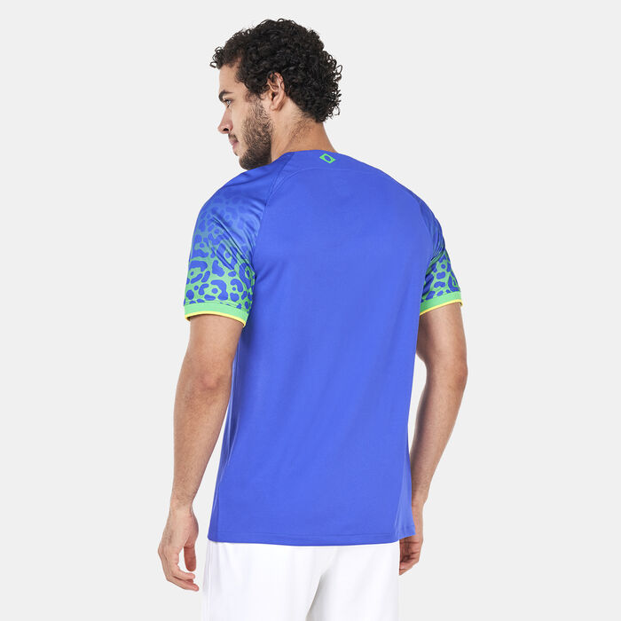 Nike Men's Brazil Away Jersey - 2022/23 Blue Nike Men's Brazil Away Jersey - 2022/23 Blue image number 1