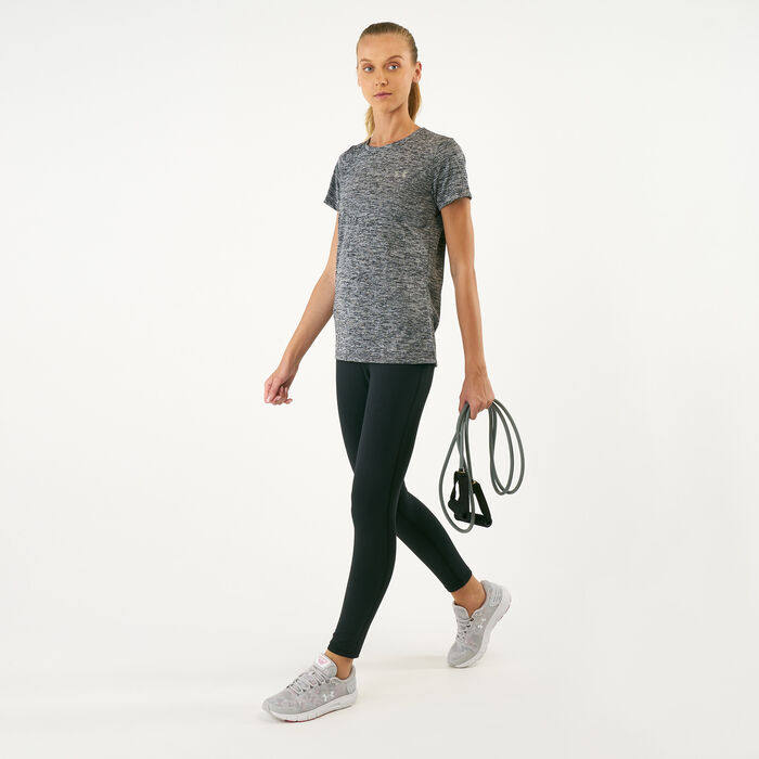 Under Armour Women's UA Tech™ Twist Training T-Shirt Black image number 2