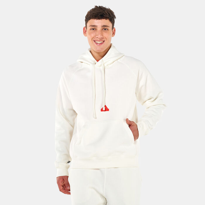 adidas Men's Fleece Hoodie White adidas Men's Fleece Hoodie White image number 0