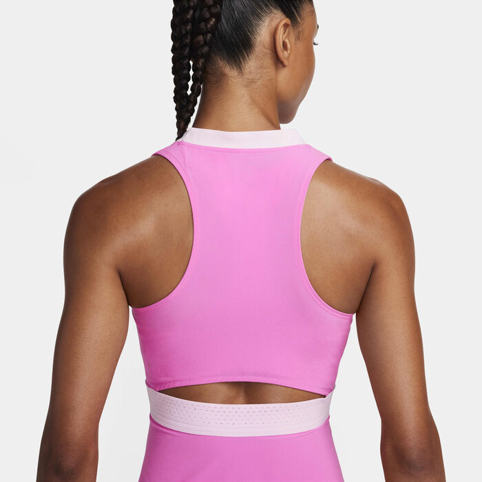 Nike Women's Dri-FIT Advantage Tennis Dress Pink Nike Women's Dri-FIT Advantage Tennis Dress Pink image number 3