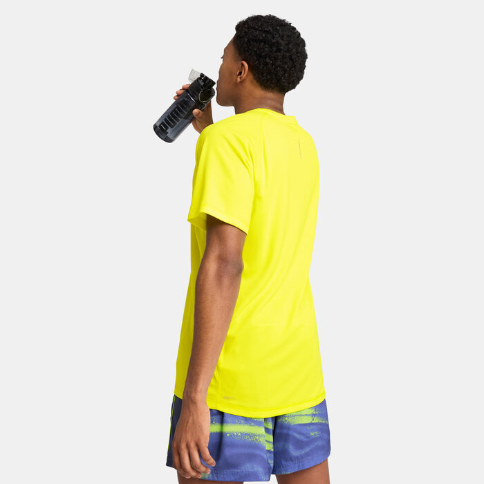 PUMA Men's VELOCITY Running T-Shirt yellow image number 1