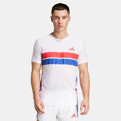 adidas Men's Adizero Retro Running T-Shirt White