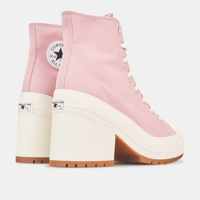 Converse Women's Chuck 70 De Luxe Heel Shoes Pink Converse Women's Chuck 70 De Luxe Heel Shoes Pink image number 2