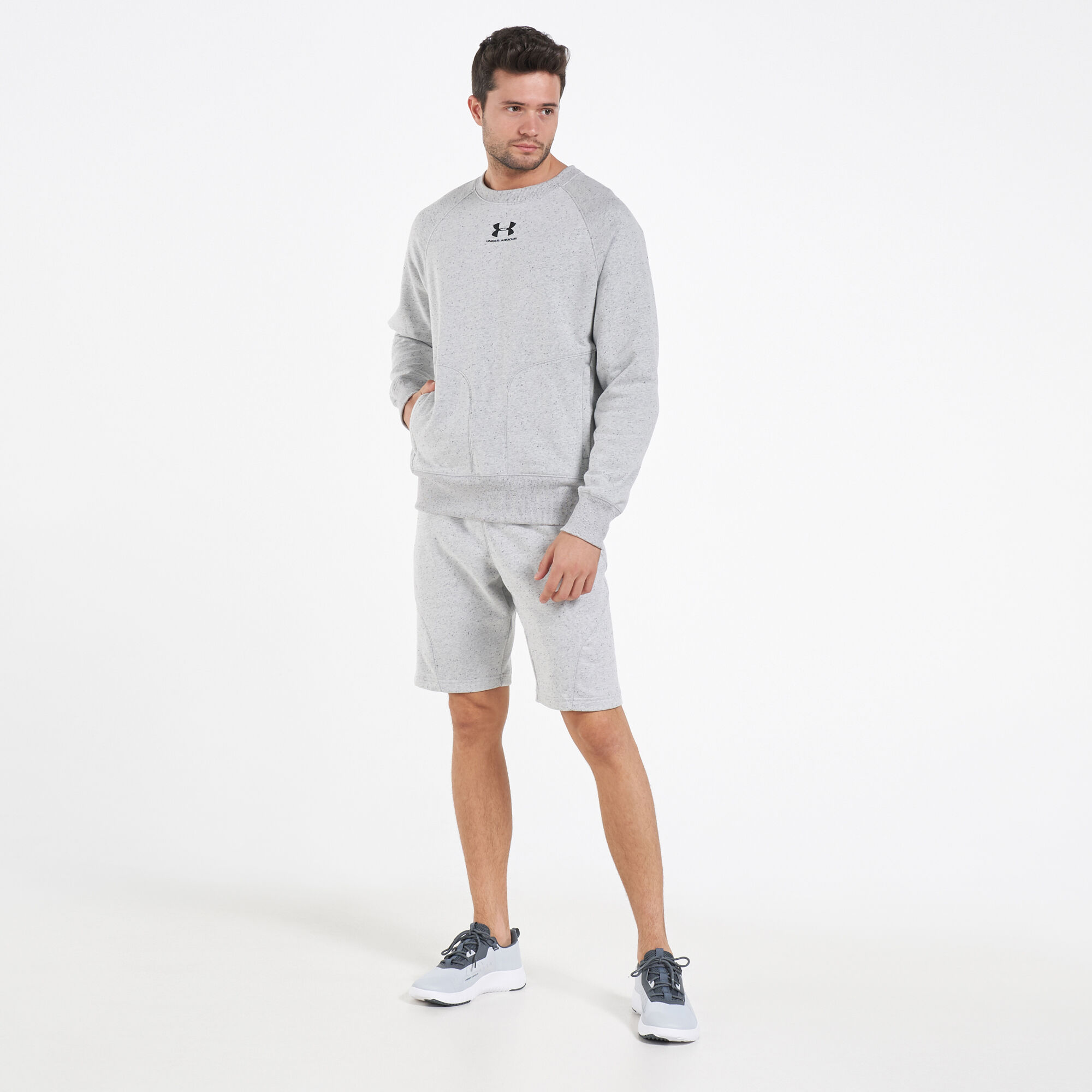Under armour 2025 speckled fleece shorts