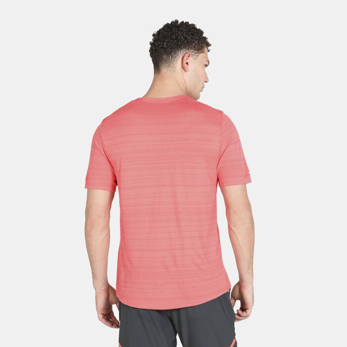 Nike Men's Dri-FIT Miler T-Shirt Orange Nike Men's Dri-FIT Miler T-Shirt Orange image number 1