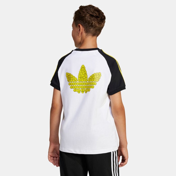 adidas Originals Kids' x Smiley World T-Shirt White adidas Originals Kids' x Smiley World T-Shirt White image number 1