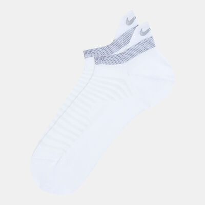 Nike Men's Spark Lightweight No-Show Socks White Nike Men's Spark Lightweight No-Show Socks White