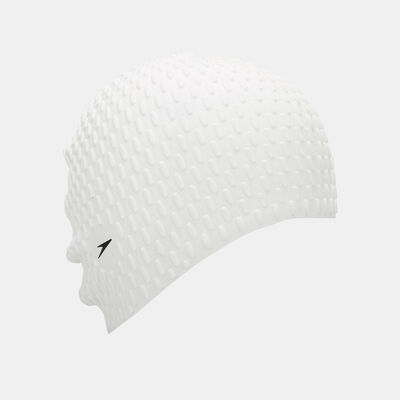 Speedo Bubble Swimming Cap White Speedo Bubble Swimming Cap White