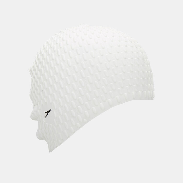 Speedo Bubble Swimming Cap White Speedo Bubble Swimming Cap White image number 0