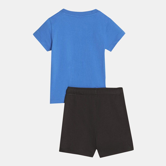 PUMA Kids' Minicats T-Shirt and Shorts Set (Baby and Toddler) Blue image number 1