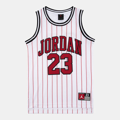 Jordan Kids' 23 Striped Jersey Top Black