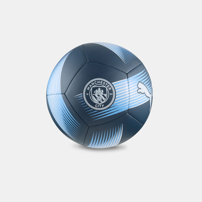 PUMA Kids' Manchester City Essentials Football Blue PUMA Kids' Manchester City Essentials Football Blue image number 1