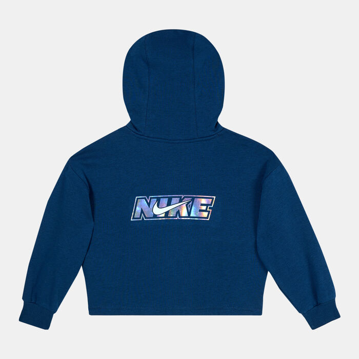 Nike Kids' Icon Clash Pullover Hoodie (Younger Kids) Blue image number 1
