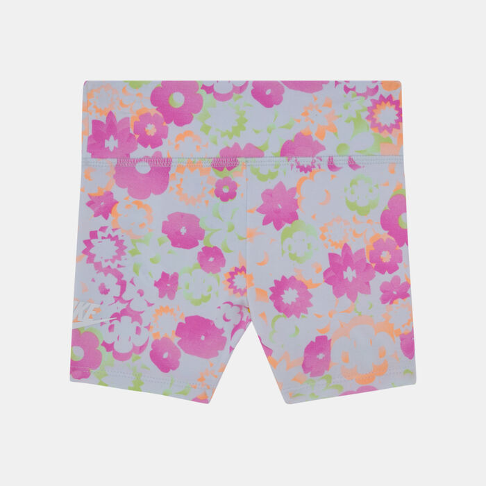 Nike Kids' Flow Printed Bike Shorts Pink Nike Kids' Flow Printed Bike Shorts Pink image number 1