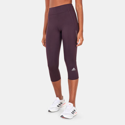adidas Women’s Own the Run 3/4 Running Leggings Red adidas Women’s Own the Run 3/4 Running Leggings Red