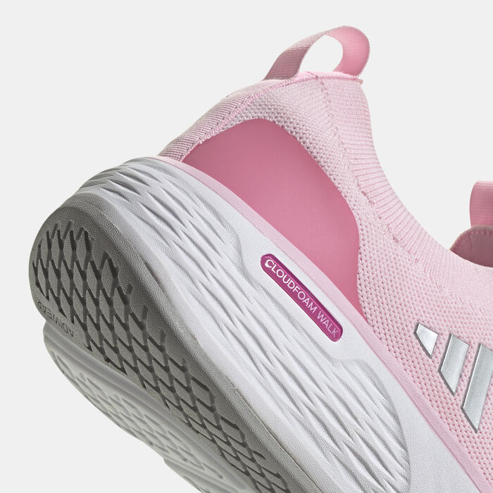 adidas Women's Cloudfoam Go Sock Shoes Pink adidas Women's Cloudfoam Go Sock Shoes Pink image number 4