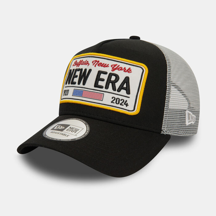 New Era Men's Brand Logo Trucker Cap Black New Era Men's Brand Logo Trucker Cap Black image number 2