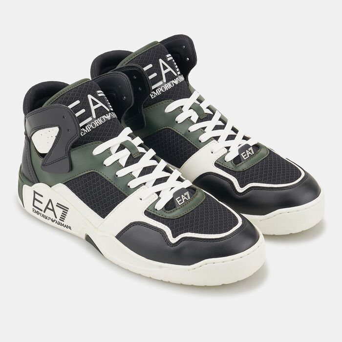 EA7 Emporio Armani Men's Basket Mid Shoes Green EA7 Emporio Armani Men's Basket Mid Shoes Green image number 1