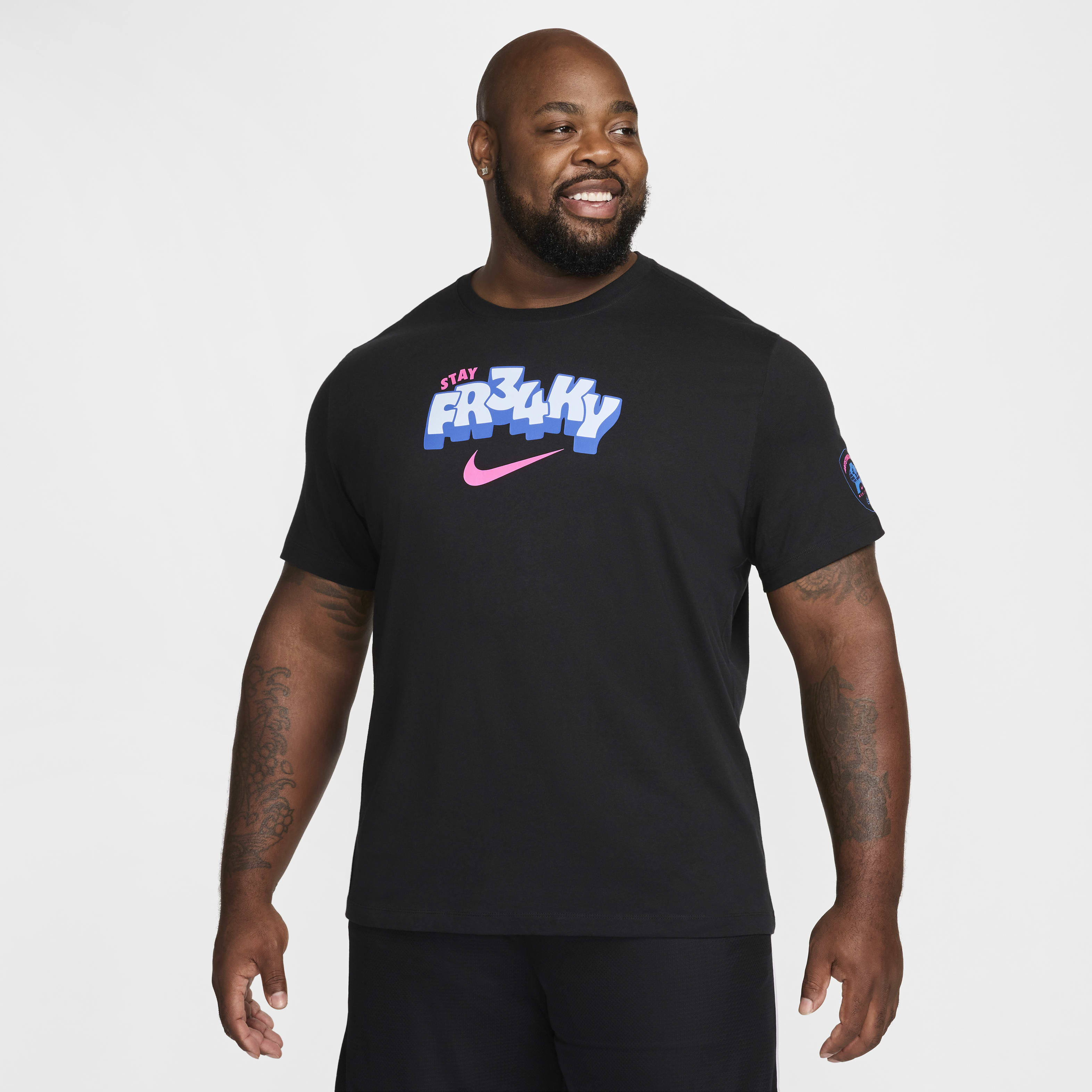 Shop Nike Men's Giannis Basketball T-shirt Black Online in