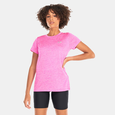 Under Armour Women's UA Tech™ Twist Training T-Shirt Pink