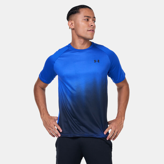 Under Armour Men's UA Tech™ Fade T-Shirt Blue Under Armour Men's UA Tech™ Fade T-Shirt Blue image number 0