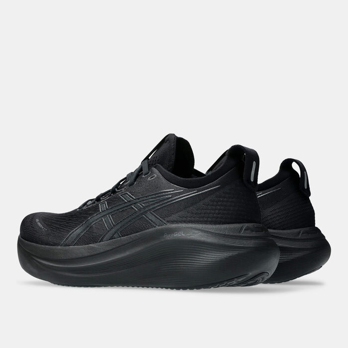 ASICS Men's GEL-NIMBUS 27 Wide Running Shoes Black ASICS Men's GEL-NIMBUS 27 Wide Running Shoes Black image number 2