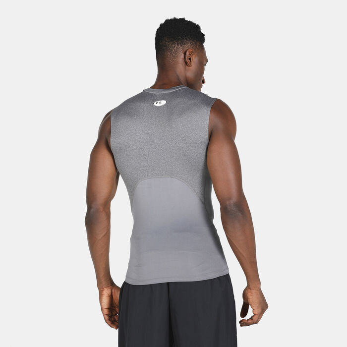 Under Armour Men's HeatGear Armour Top Grey Under Armour Men's HeatGear Armour Top Grey image number 1