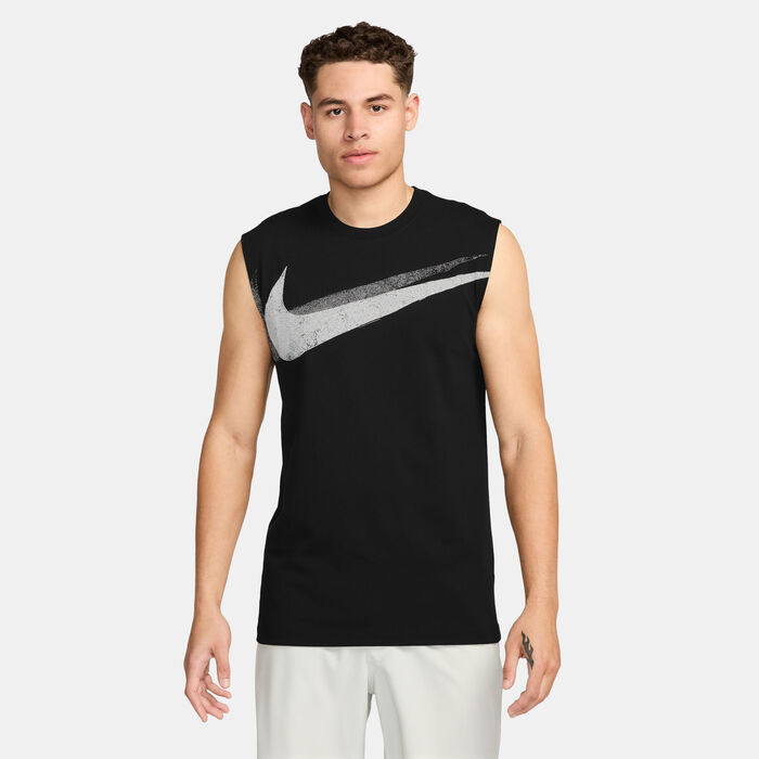 Nike Men's Dri-FIT Sleeveless Training T-Shirt Black Nike Men's Dri-FIT Sleeveless Training T-Shirt Black image number 0