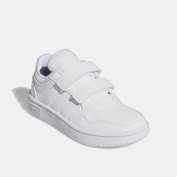 adidas Kids' Hoops Lifestyle Basketball Hook-and-Loop Shoe White image number 1