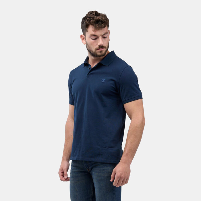 Timberland Men's Millers River Stretch Polo Shirt Blue Timberland Men's Millers River Stretch Polo Shirt Blue image number 3
