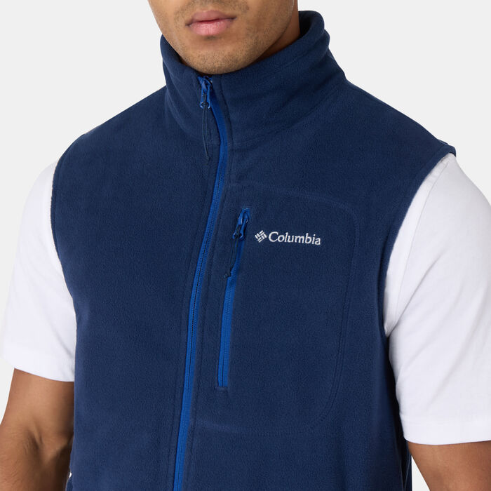 Columbia Men's Fast Trek Fleece Vest Blue Columbia Men's Fast Trek Fleece Vest Blue image number 3