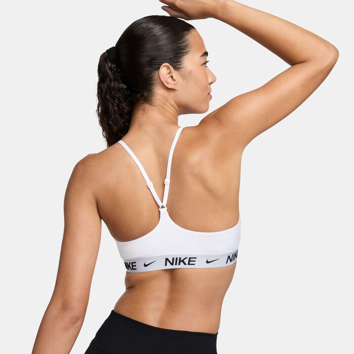 Nike Women's Indy Light-Support Training Sports Bra White Nike Women's Indy Light-Support Training Sports Bra White image number 1