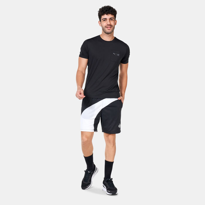 PUMA Men's Flare Basketball Shorts Black PUMA Men's Flare Basketball Shorts Black image number 2