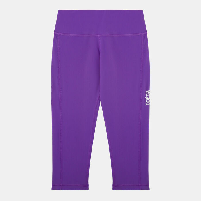 COEGA Kids' 3/4 Swimming Leggings Purple image number 0