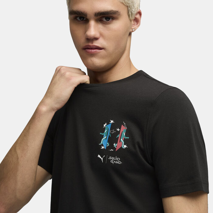 PUMA Men's Squid Game Graphic T-Shirt Black PUMA Men's Squid Game Graphic T-Shirt Black image number 3