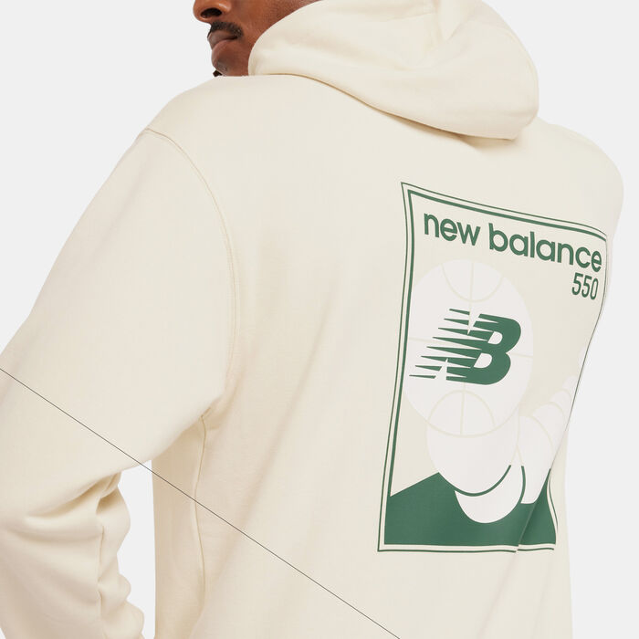 New Balance Men's French Terry 550 Hoodie Blue image number 3