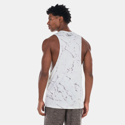 Under Armour Men's Project Rock Brahma Bull Tank Top White Under Armour Men's Project Rock Brahma Bull Tank Top White