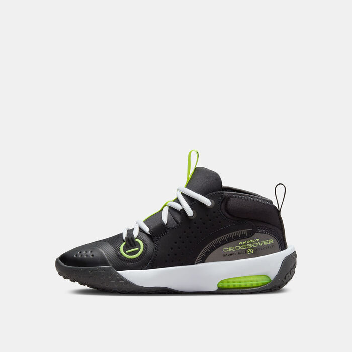 Nike Kids' Air Zoom Crossover 2 Basketball Shoes Black image number 2